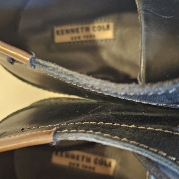 New Kenneth cole black Real Deal Boots leather booties 7 - Picture 2 of 12